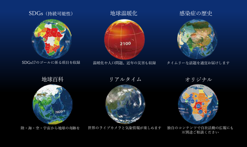 見えてくる”地球の未来”世界注目のデジタル地球儀『SPHERE』